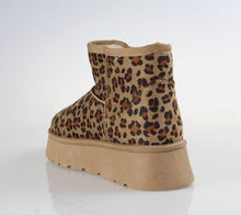 Load image into Gallery viewer, SD07037 ZAK Γυναικεία Μποτάκια με Γούνα, Λεοπάρ