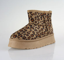Load image into Gallery viewer, SD07037 ZAK Γυναικεία Μποτάκια με Γούνα, Λεοπάρ