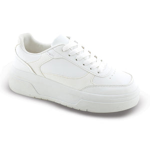 SD26041 ΖΑΚ Γυναικεία Αθλητικά Sneakers Λευκά