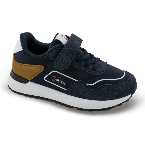 SD26043 ΖΑΚ Παιδικά Αθλητικά Sneakers με Σκρατς, Μπλε (No24-29)