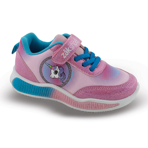 SD26052 ΖΑΚ Παιδικά Αθλητικά Sneakers με Σκρατς & Φωτάκια, Ροζ