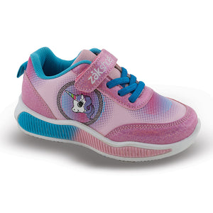 SD26052 ΖΑΚ Παιδικά Αθλητικά Sneakers με Σκρατς & Φωτάκια, Ροζ