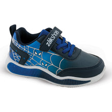 Load image into Gallery viewer, SD26053 ΖΑΚ Παιδικά Αθλητικά Sneakers με Σκρατς &amp; Φωτάκια, Μπλε