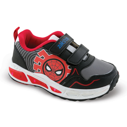 SD26054 ΖΑΚ Παιδικά Αθλητικά Sneakers με Σκρατς & Φωτάκια, Μαύρα