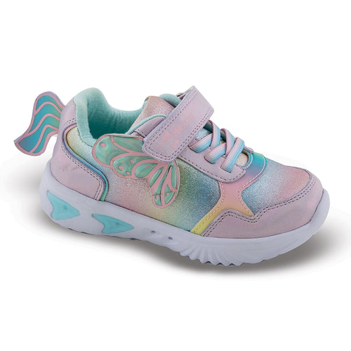 SD29100 ΖΑΚ Παιδικά Αθλητικά Sneakers με Σκρατς & Φωτάκια, Μωβ
