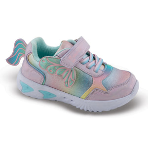 SD29100 ΖΑΚ Παιδικά Αθλητικά Sneakers με Σκρατς & Φωτάκια, Μωβ