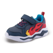 Load image into Gallery viewer, SD29117 ZAK Παιδικά Sneakers με Σκρατς Μπλε με ΦΛΟΓΕΣ