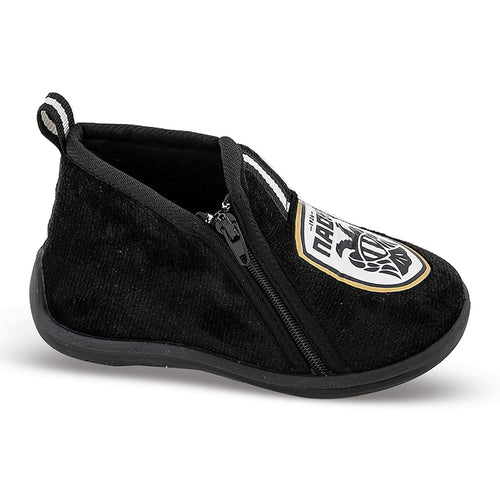 PA-42001 Fame Παιδικές Χειμερινές Κλειστές Παντόφλες ΠΑΟΚ Μαύρες (Νο19-27)