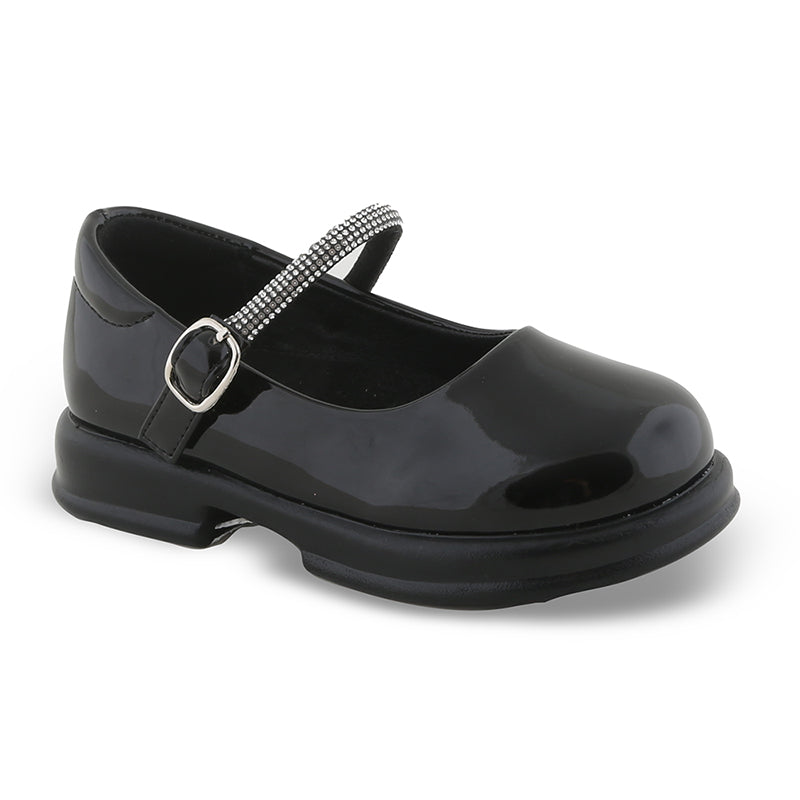 SD12294 ZAK Παιδικές Μπαλαρίνες Μαύρες Λουστρίν