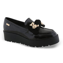 Load image into Gallery viewer, SD57066 ZAK Γυναικεία Loafers Μαύρα Λουστρίν