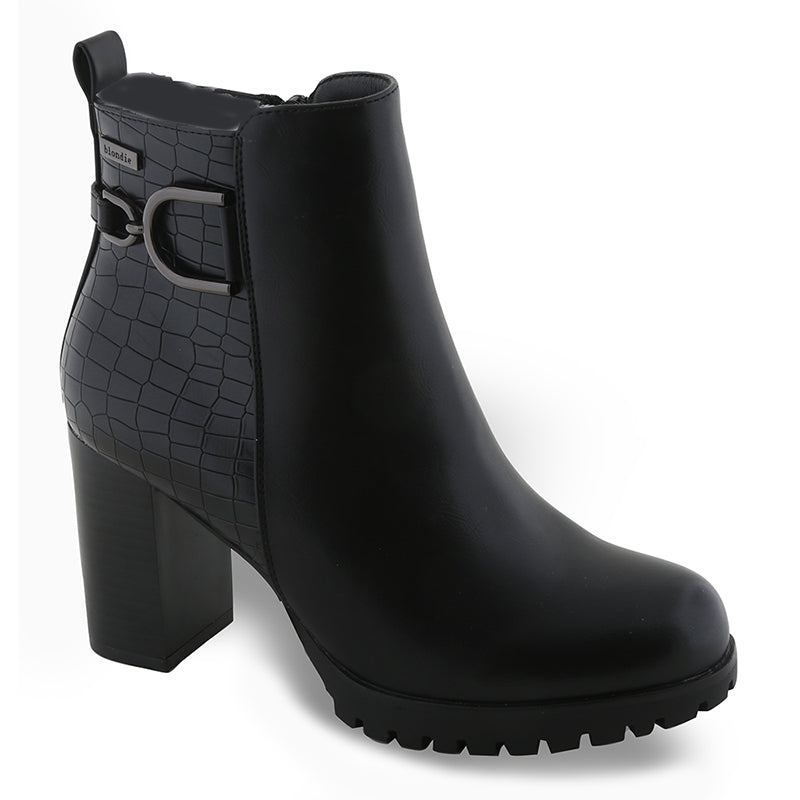SD57082 ZAK Γυναικεία Μποτάκια Μαύρα